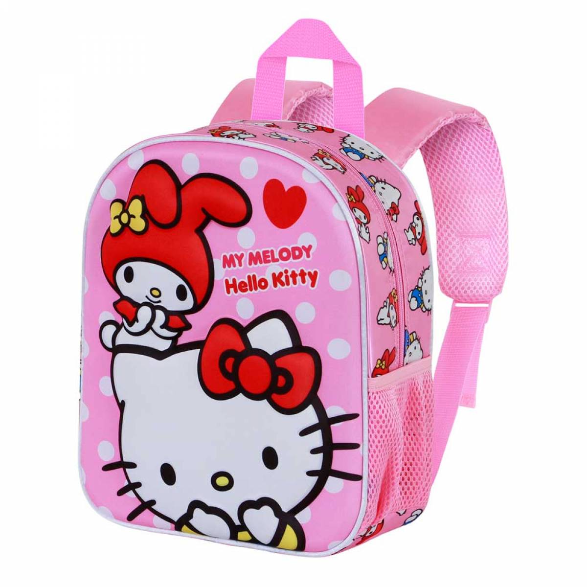 Ghiozdan scoala Hello Kitty Lovely roz 10x25x30cm