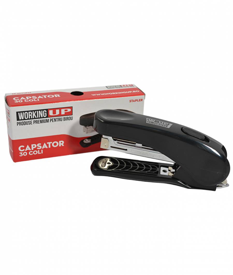 Capsator plastic 30 file (62mm)W-UP NEGRU