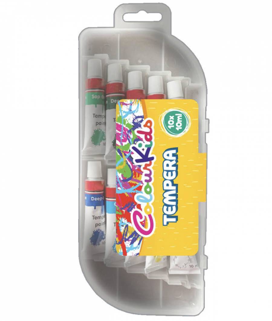 Tempera Colour KIDS 10culori 10ml tub metalic