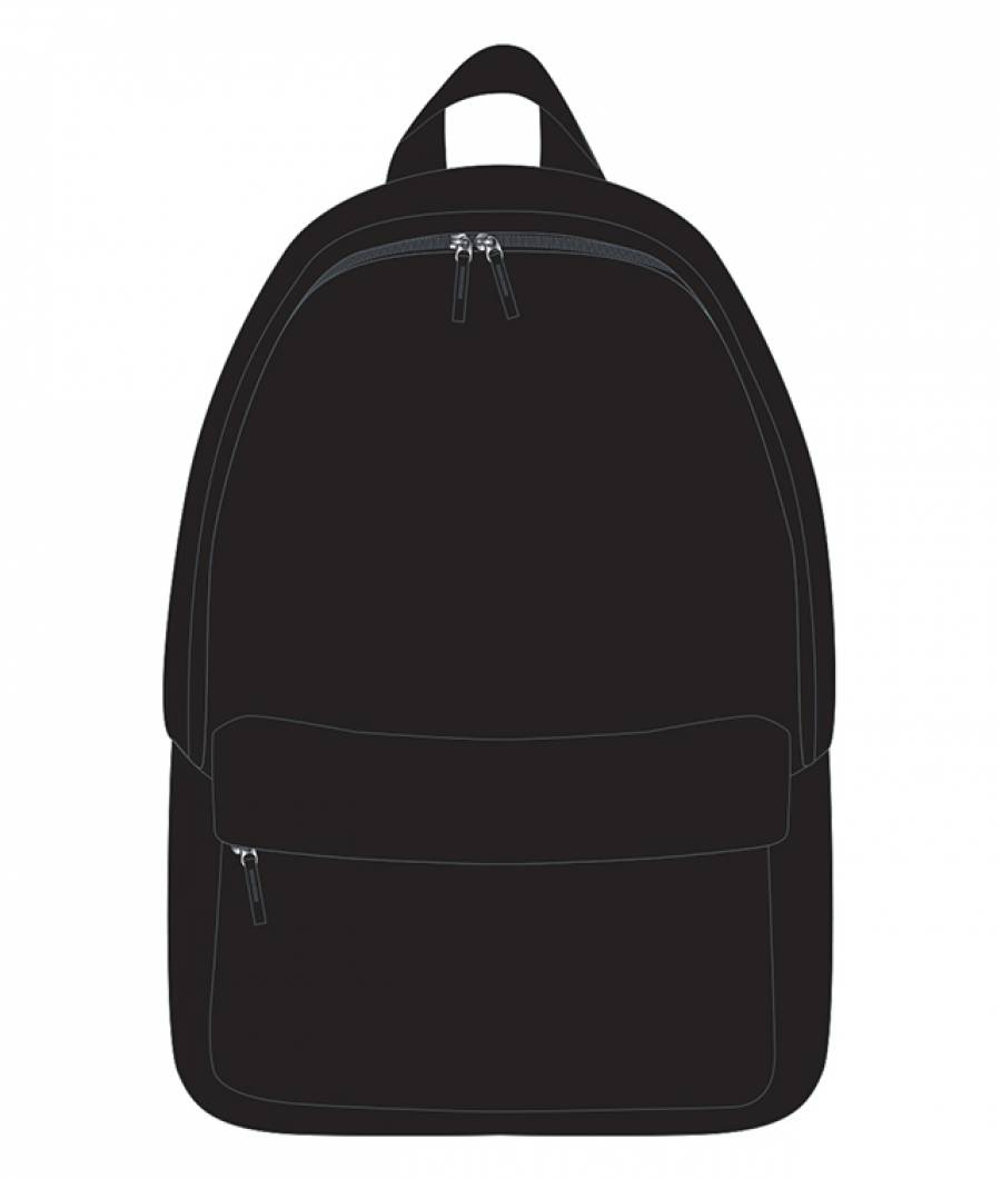 Ghiozdan Scolar SIMPLU 42X30X14CM NEGRU