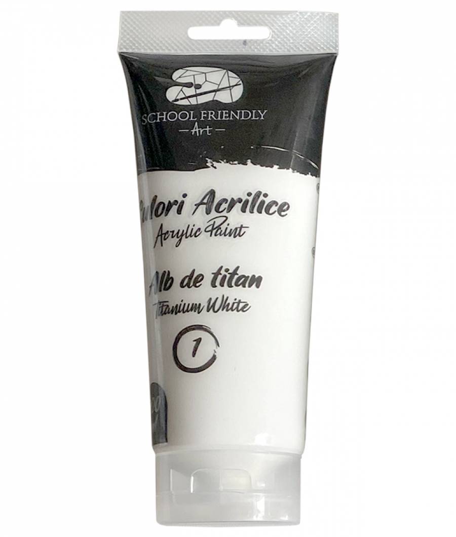 Culori acrilice SF ART PREMIUM 200 ml Alb de Titan