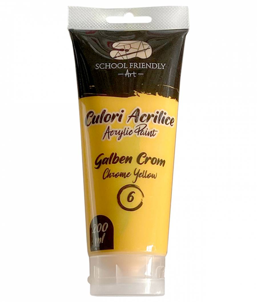 Culori acrilice SF ART PREMIUM 200 ml Galben Crom