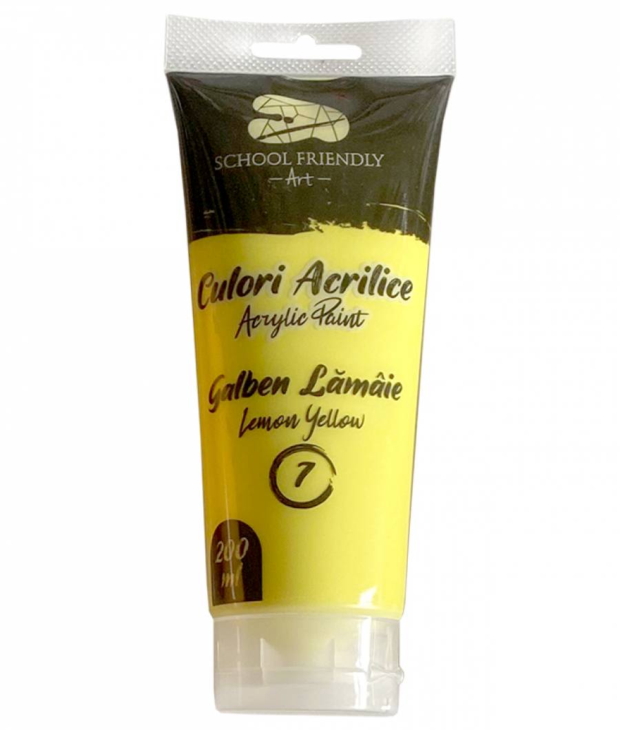 Culori acrilice SF ART PREMIUM 200 ml Galben Lamaie