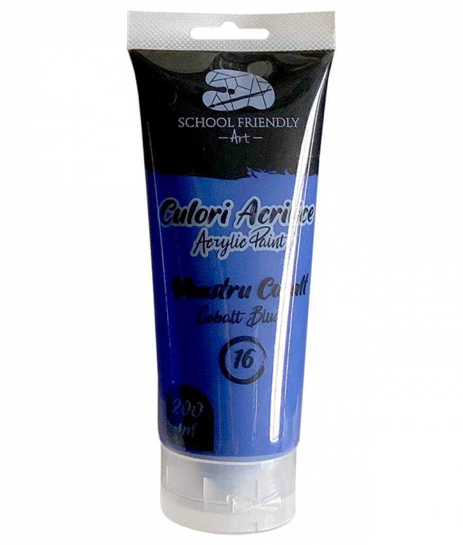 Culori acrilice SF ART PREMIUM 200 ml Albastru Cobalt