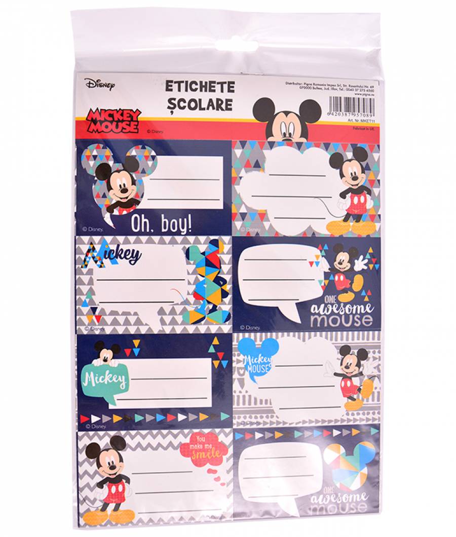Etichete scolare 40/set Mickey