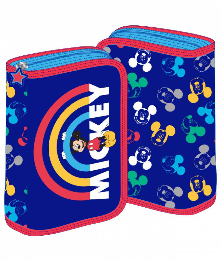 Penar 2 extensii albastru-multicolor Mickey Mouse