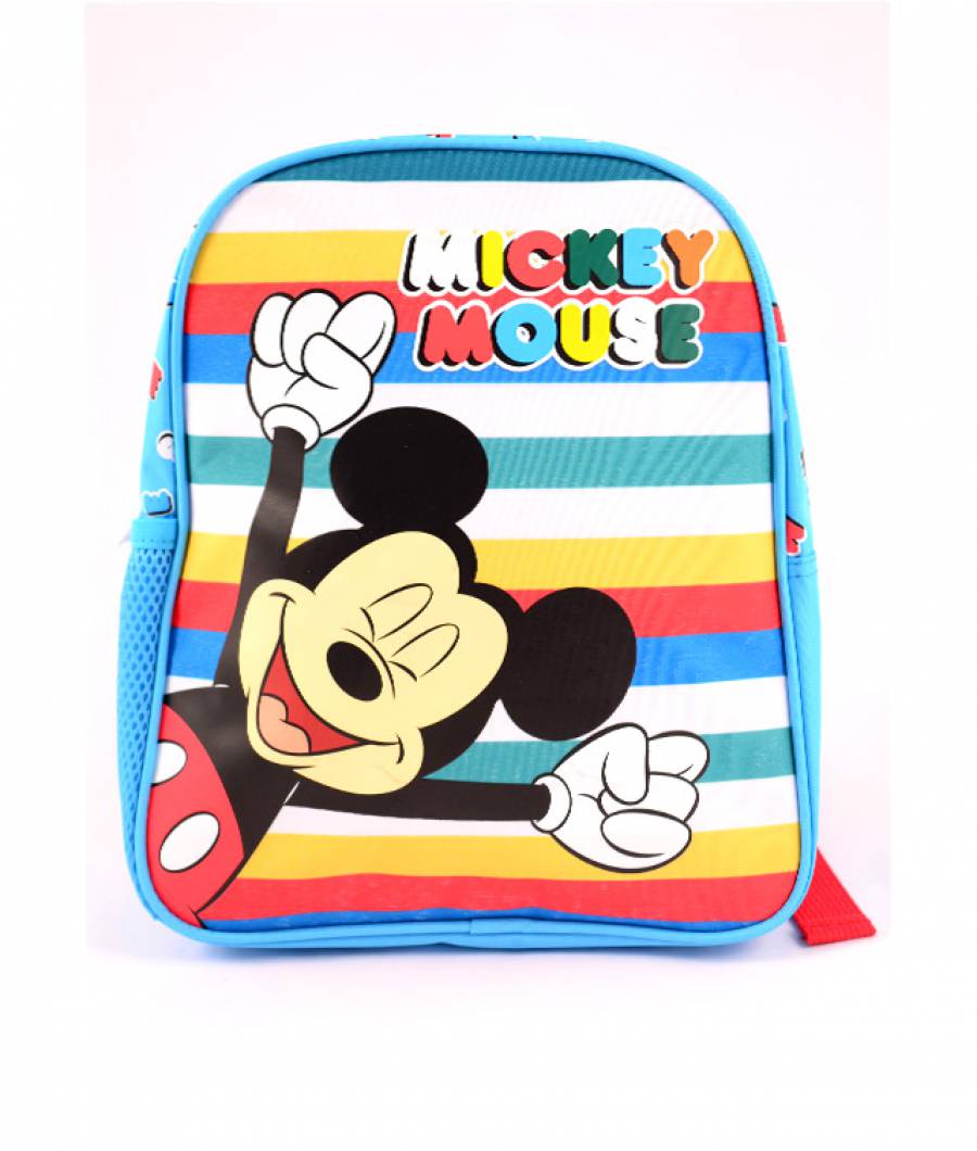 Mini-ghiozdan prescolari albastru-multicolor Mickey
