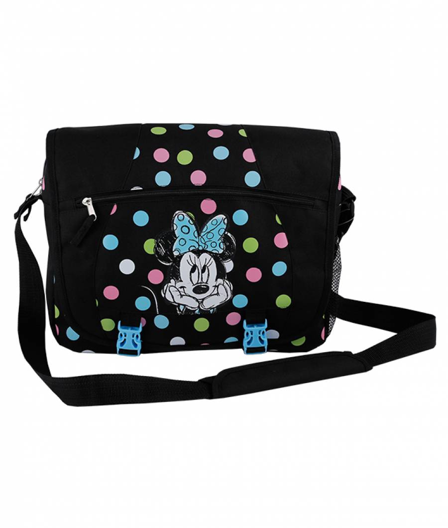 Geanta de umar dreptunghiulara Minnie Mouse Negru
