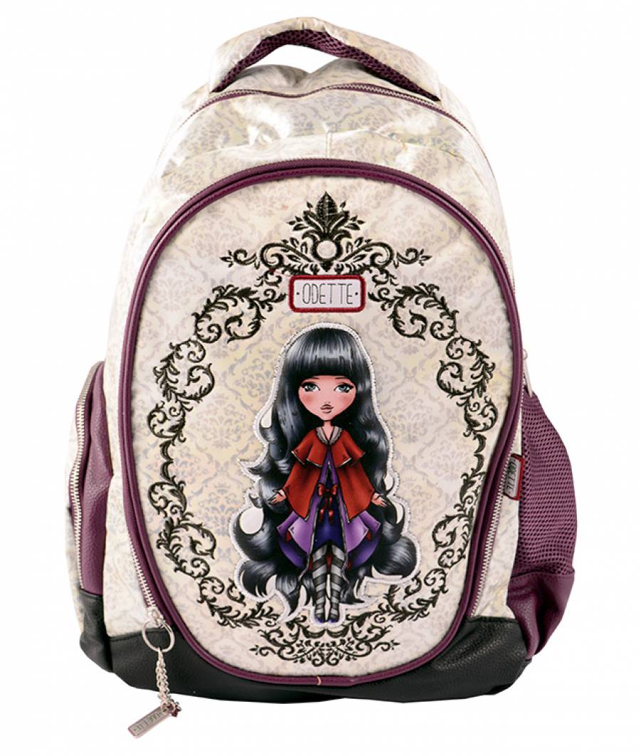 Ghiozdan clasa 1/4 Odette crem-violet