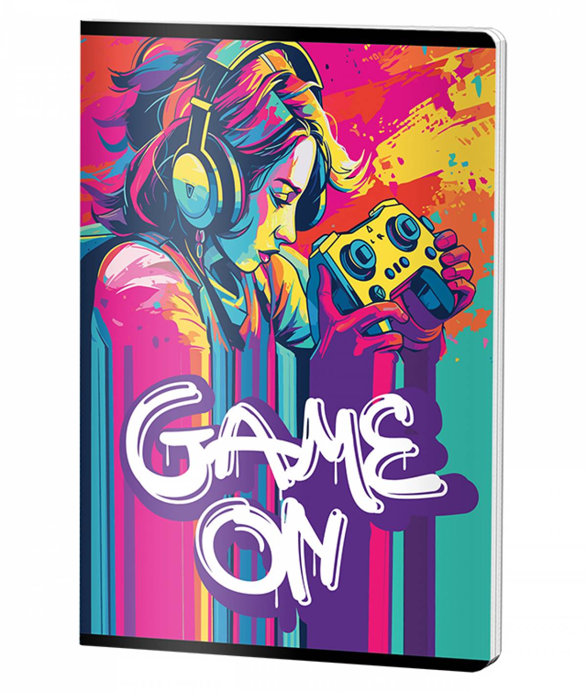 Caiet Capsat Dictando, A4, Pigna , coperta plastic, 60file, 70 gr, FETE GAMING CE