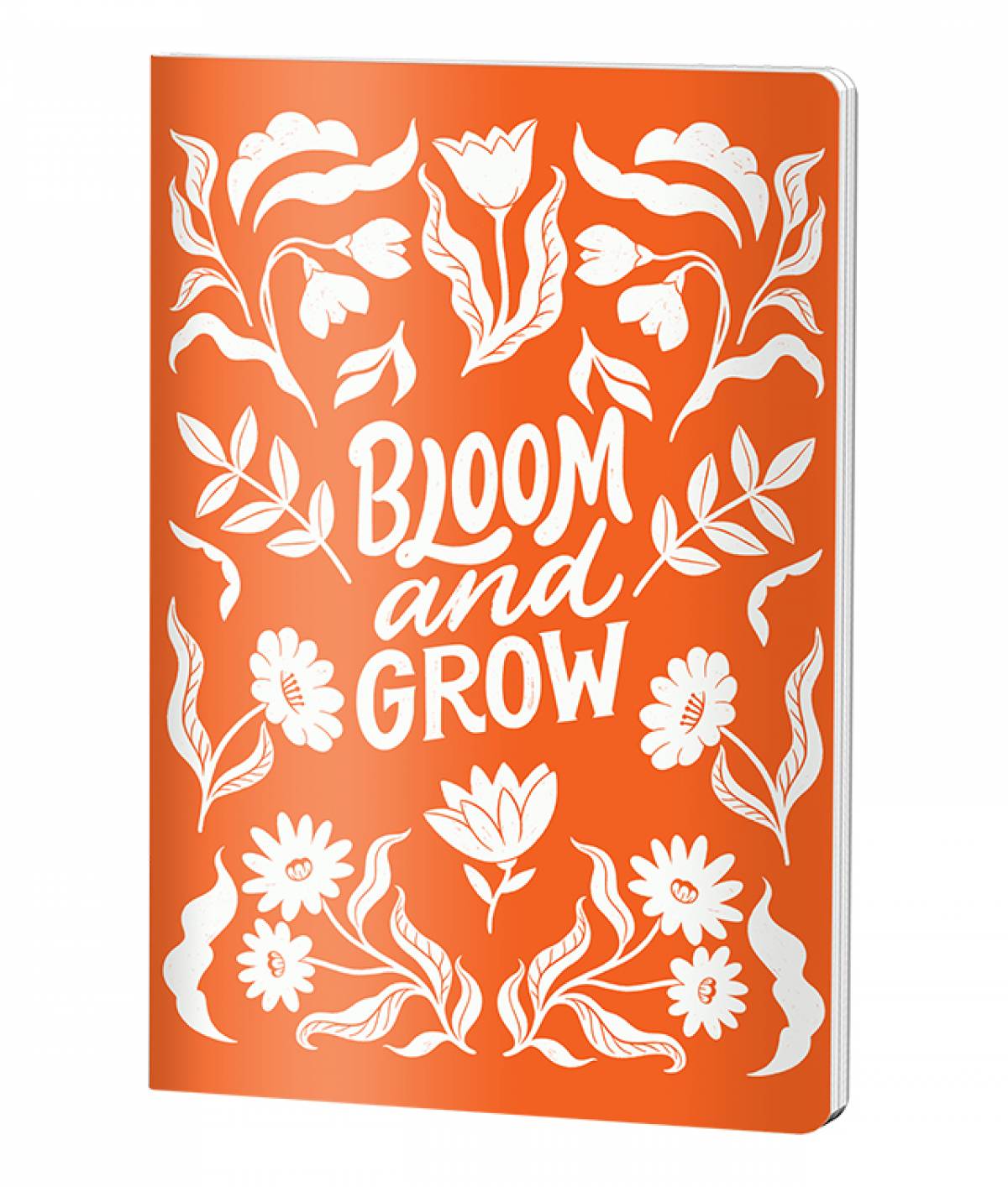 Caiet Capsat Dictando, A4, Pigna , coperta plastic, 60file, 70 gr, BLOOM AND GROW ORANGE PM