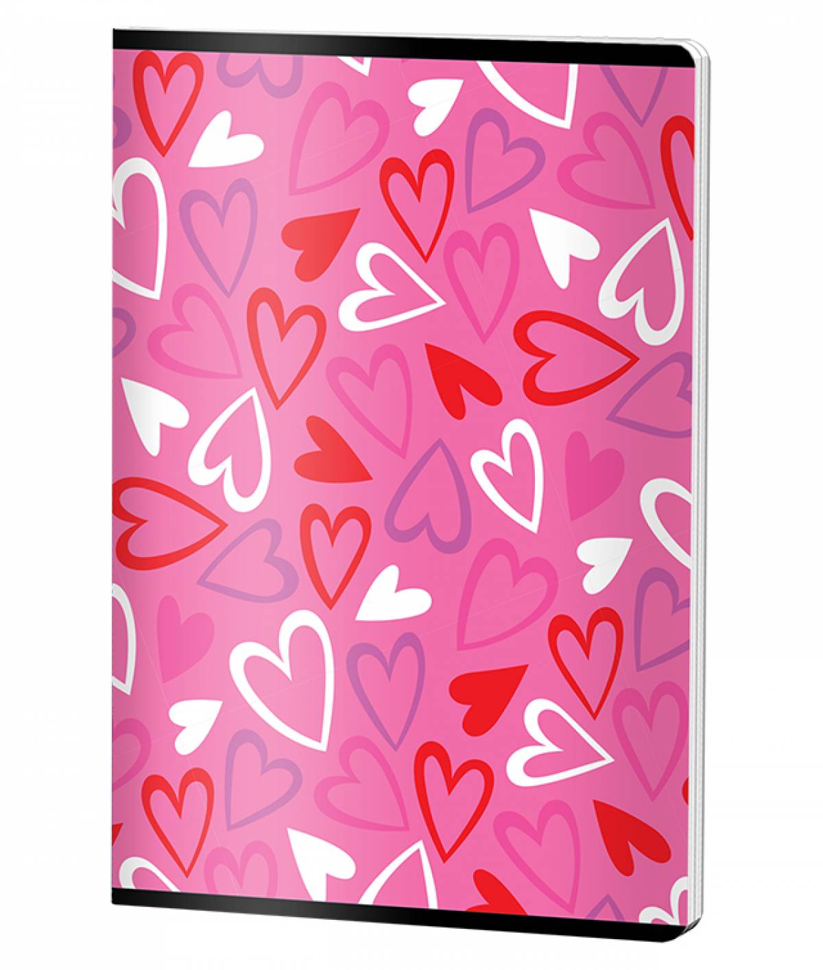 Caiet Capsat Matematica, A4, Pigna , coperta plastic, 60file, 70 gr, FETE HEARTS CG