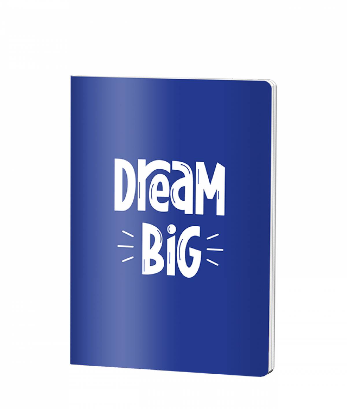 Caiet Capsat Dictando, A5, Pigna , coperta plastic, 48file, 70 gr, DREAM BIG BLU AF