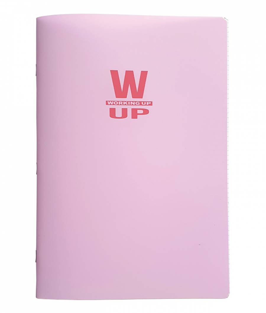 Caiet Velin, A4 Studentesc, WorkingUp, coperta plastic, 60 file, hartie 60gr, ROZ PASTEL