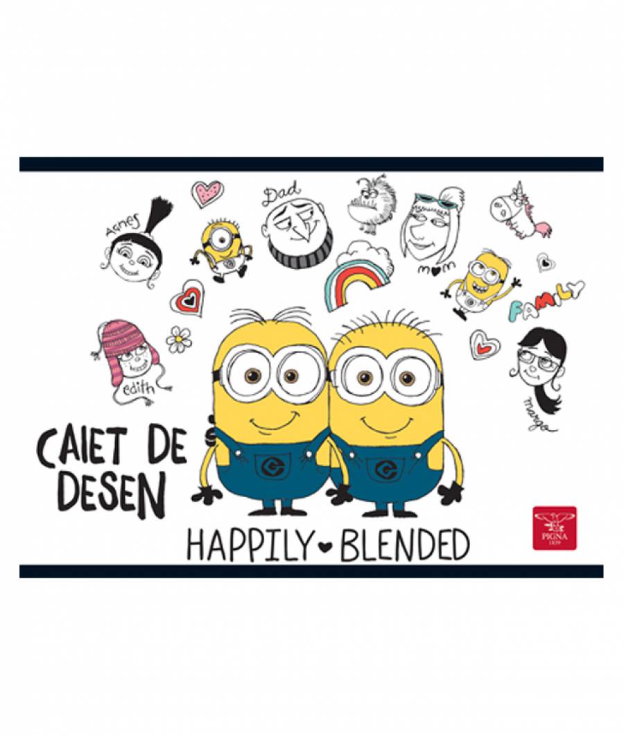 Caiet Desen 16file Minions