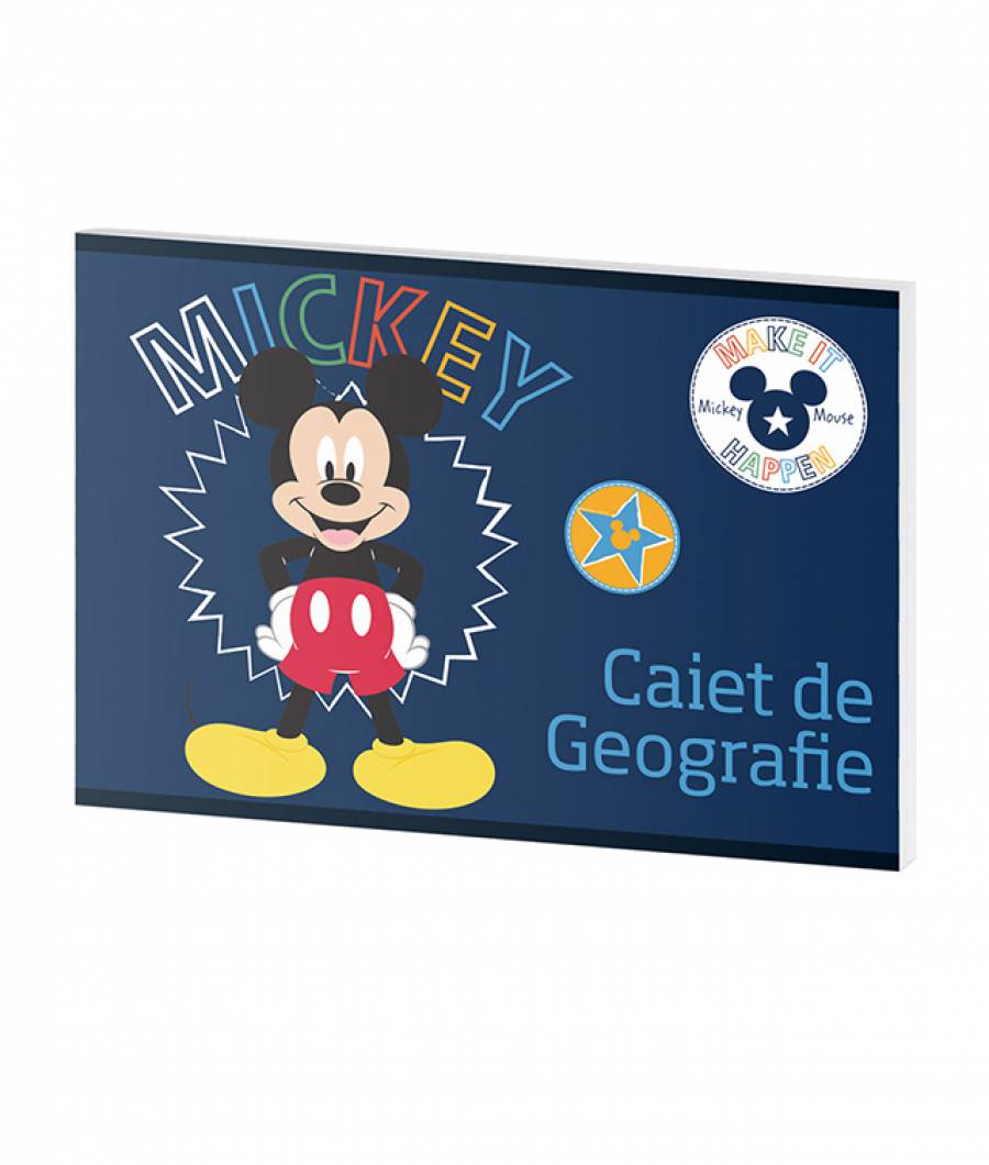 Caiet Geografie 24file Mickey .