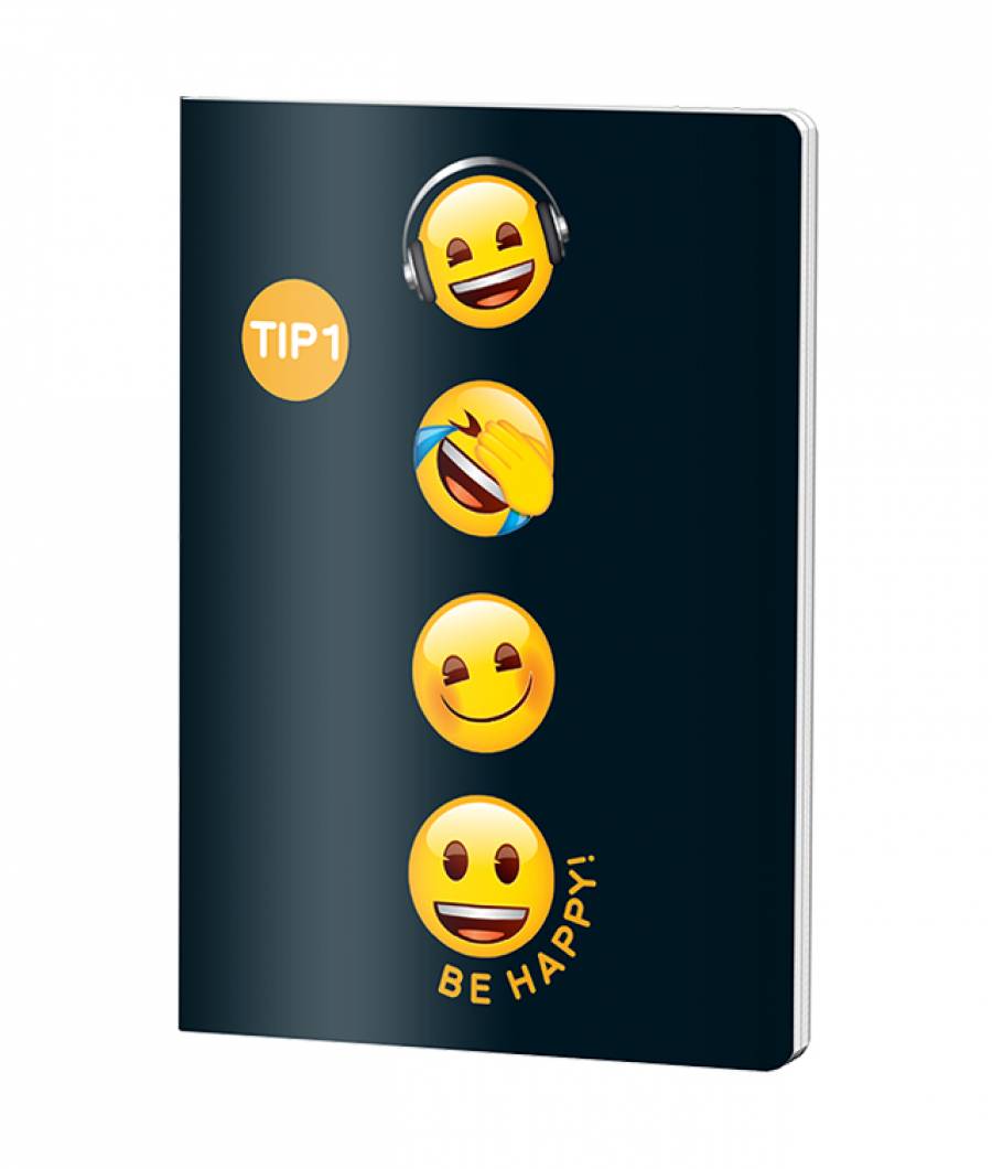 Caiet Tip1, A5, EMOJI CLASIC, 24file, 70gr