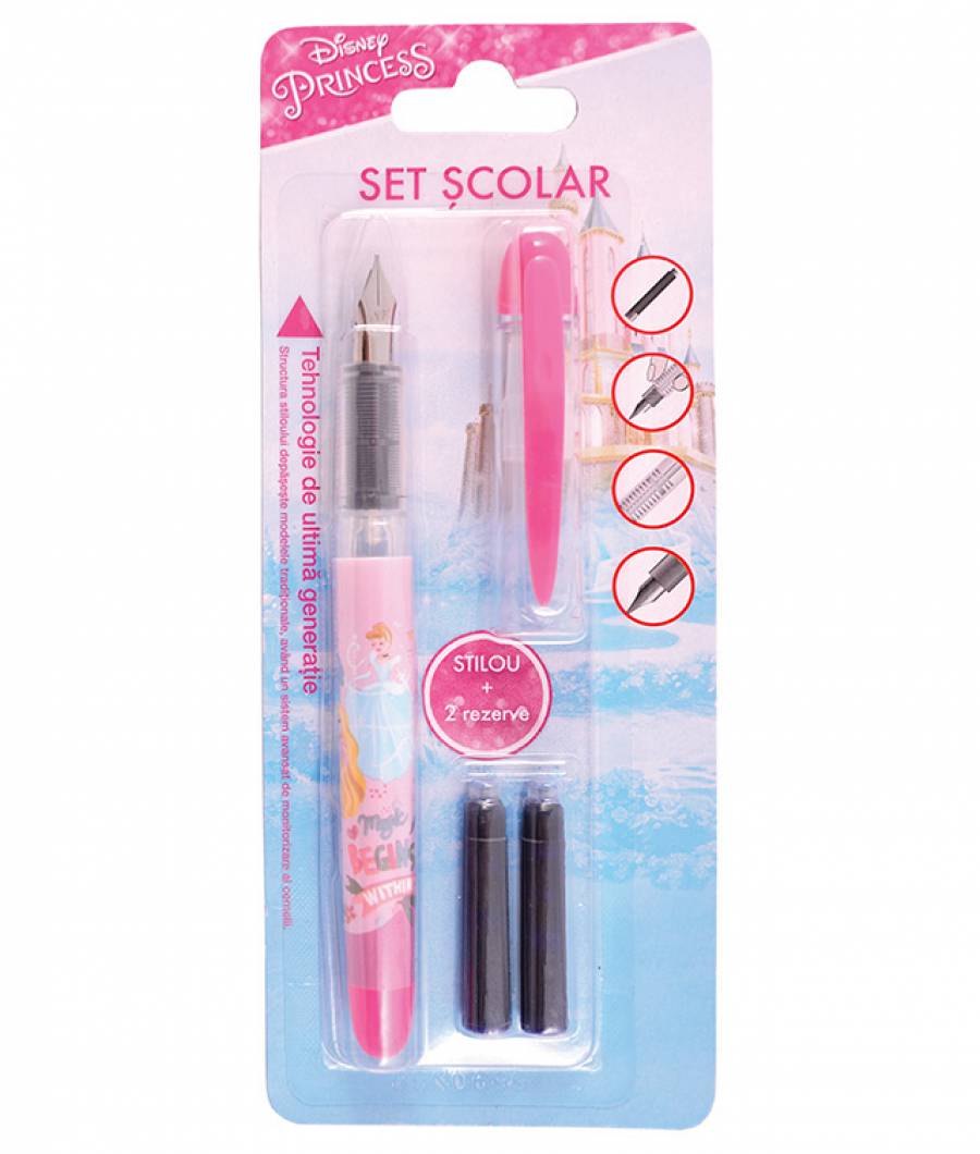Blister Stilou Basic  cu 2 rezerve Princess R