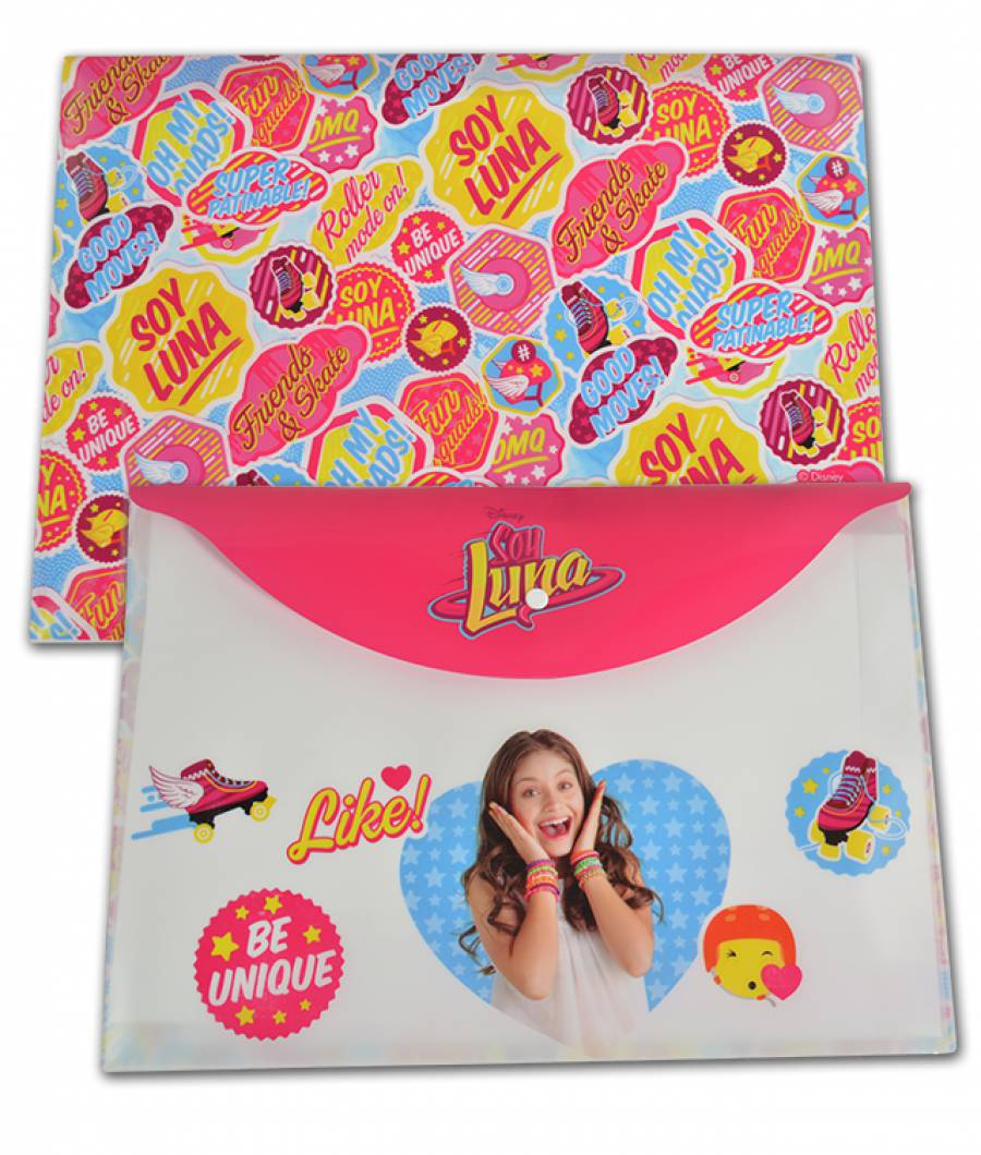 Mapa plastic cu buton A4 Soy Luna