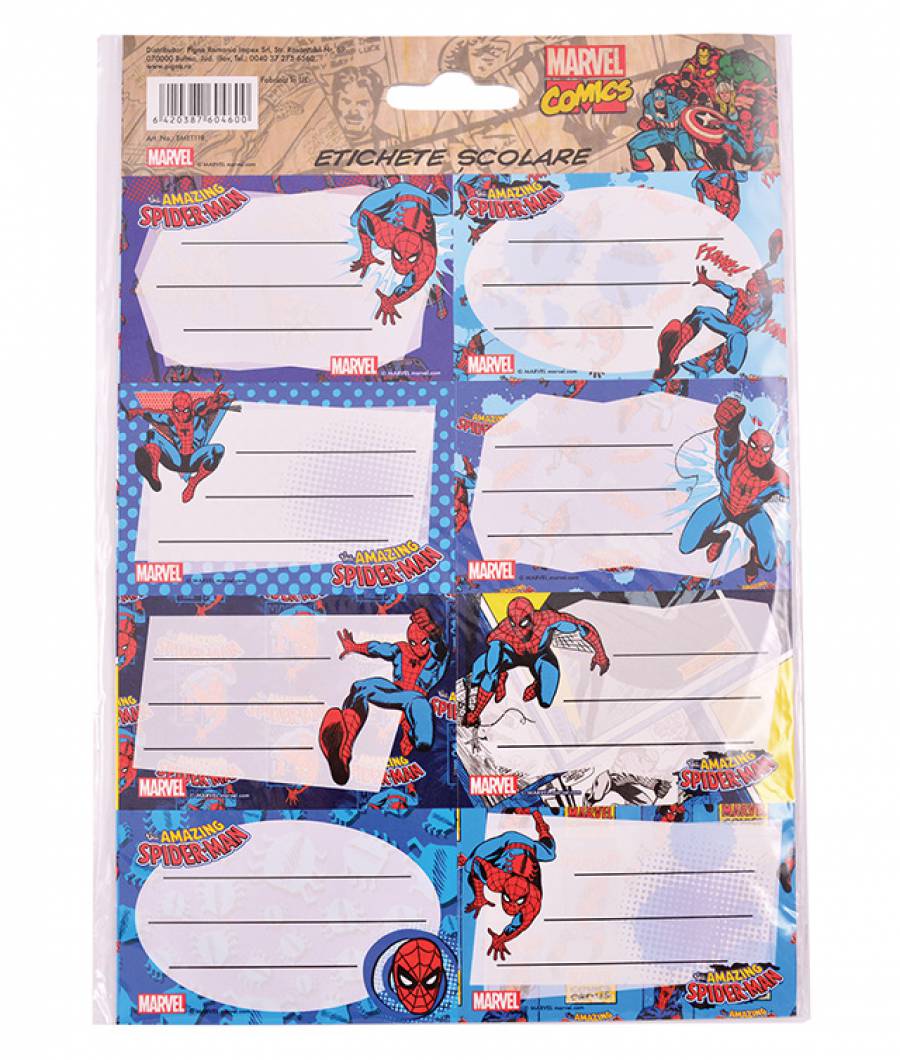 Etichete scolare 40/set Spider-Man .