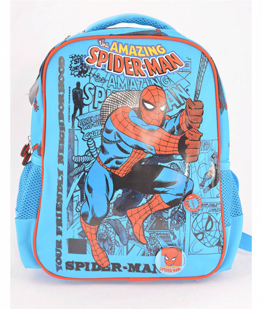 Ghiozdan Gradinita Spiderman Albastru Deschis T A Spider-man