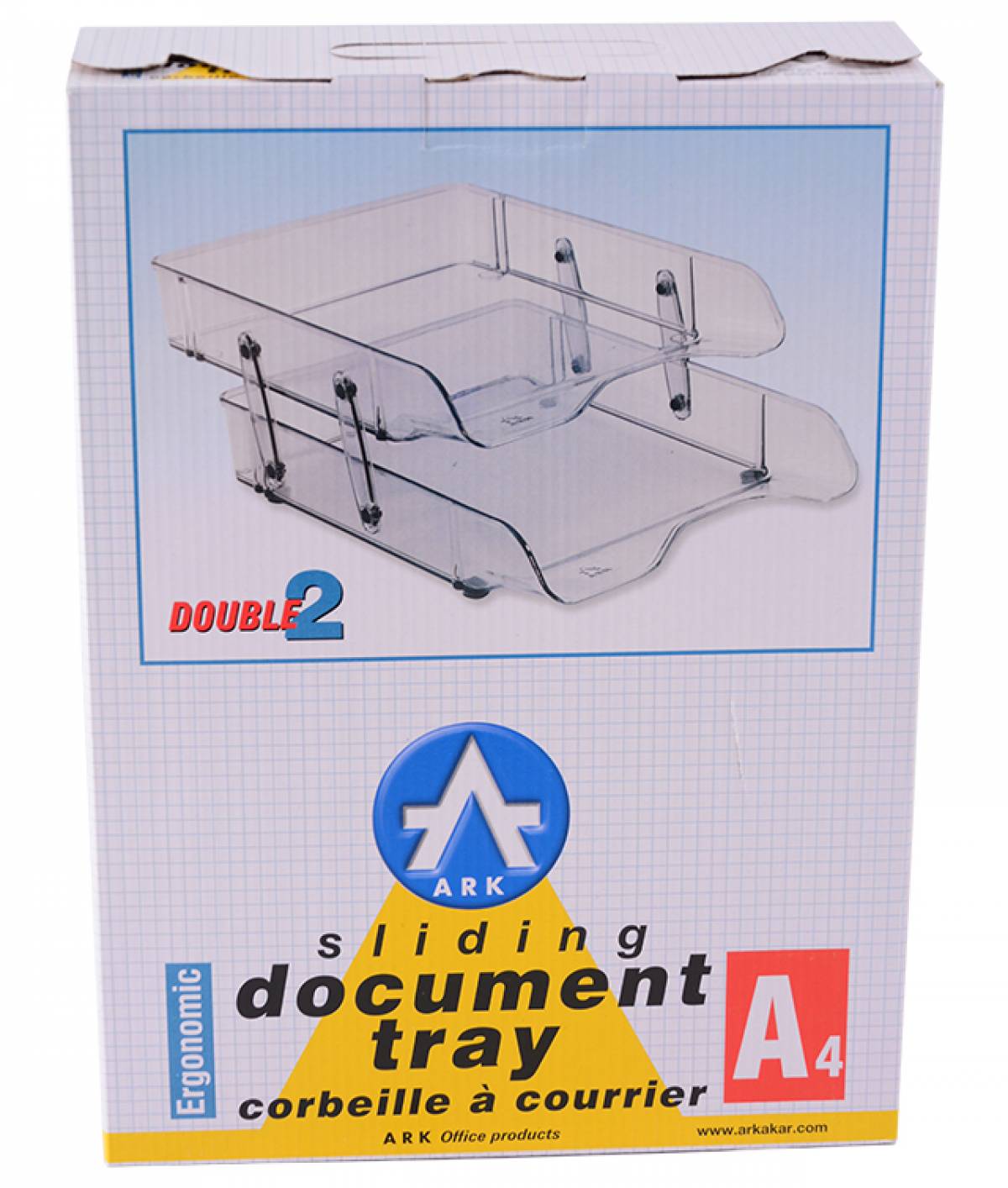 Tavite ARK din plastic RABATABILE rabatabile 2xset fumuriu