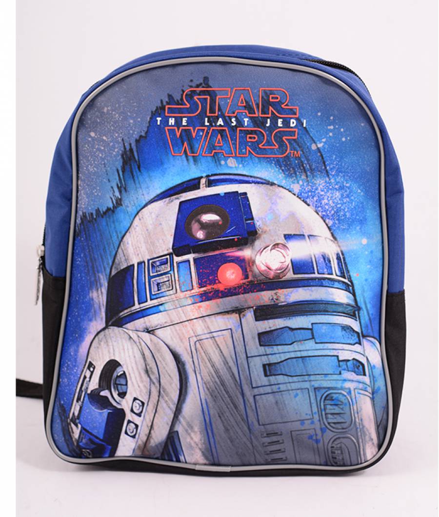 Mini-ghiozdan prescolari albastru-negru Star Wars