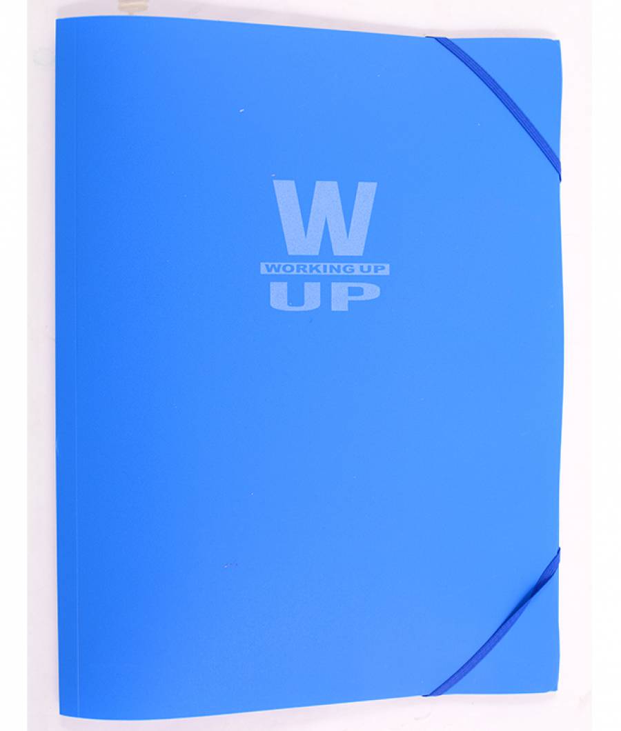 Mapa plastic cu elastic Working-Up 600mic albastru