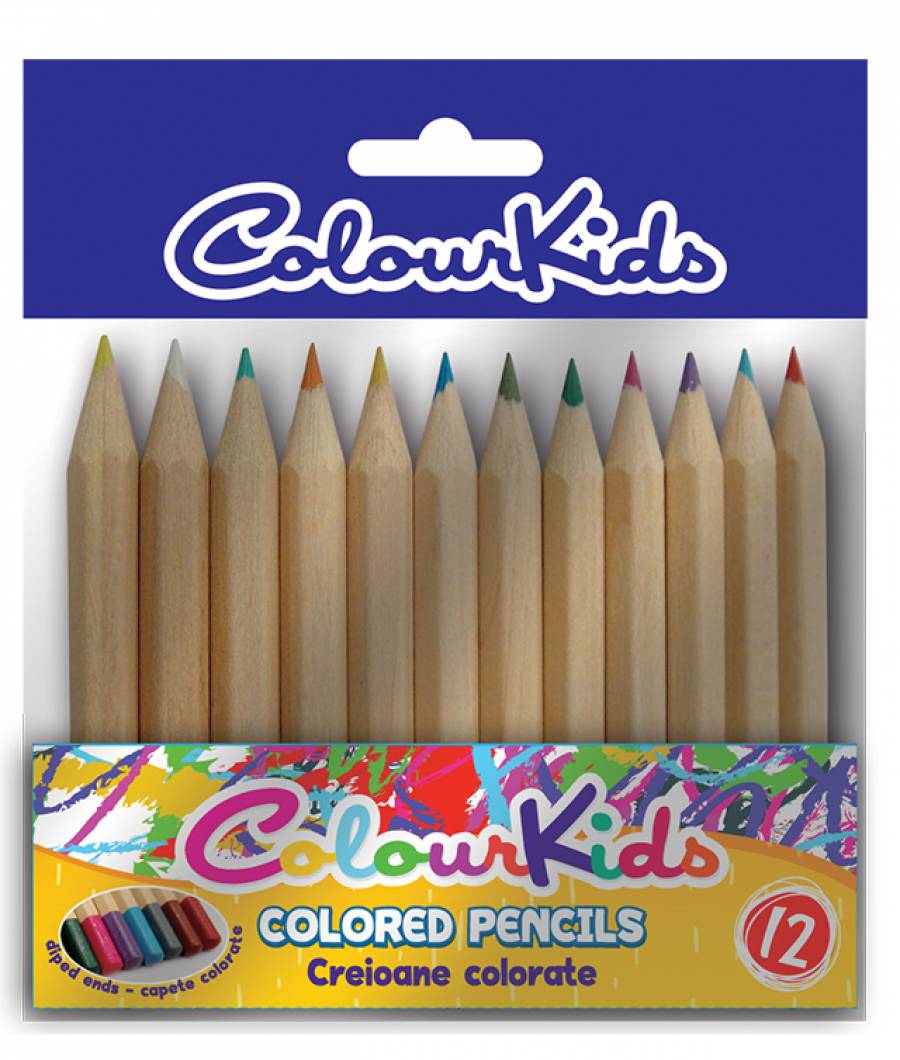 Creioane Color. CK PRECOLARI 12buc corp natur Colour KIDS