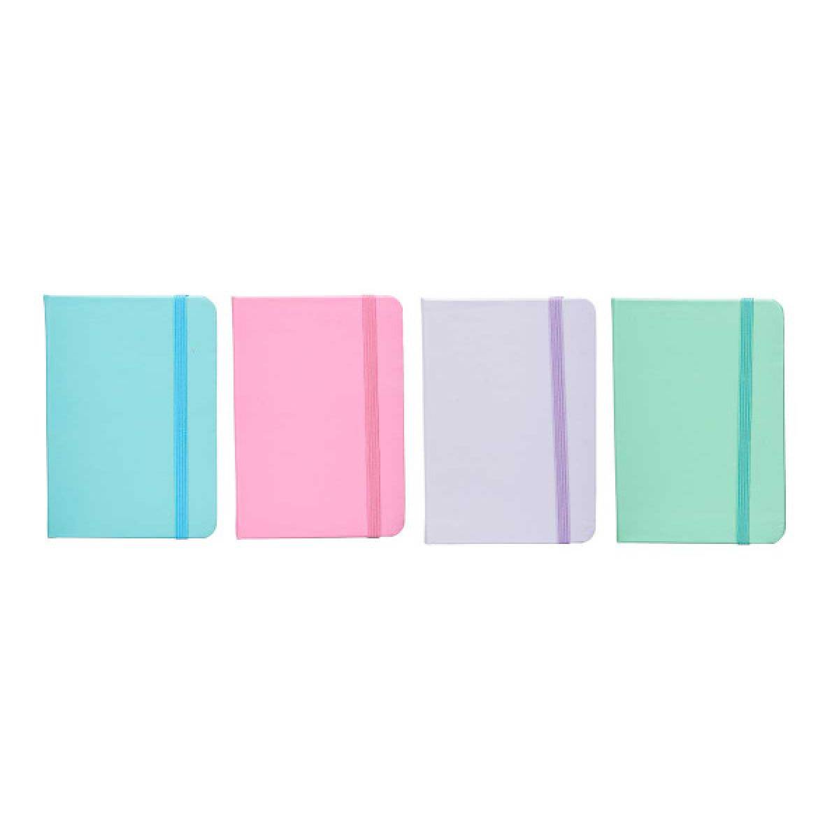 Agenda planificator buget A6, 96file, coperta tare, culori pastel