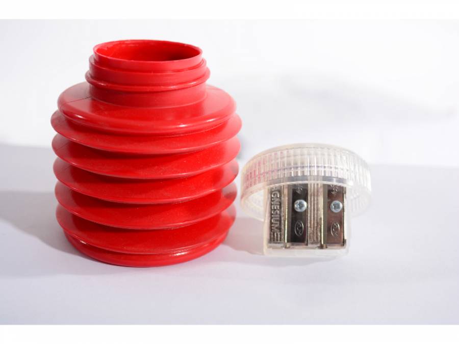 Ascutitoare plastic dubla container K2 stangaci