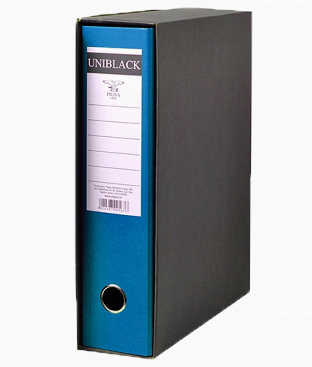 Biblioraft, UNIBLACK 8 cm albastrum cu cutie