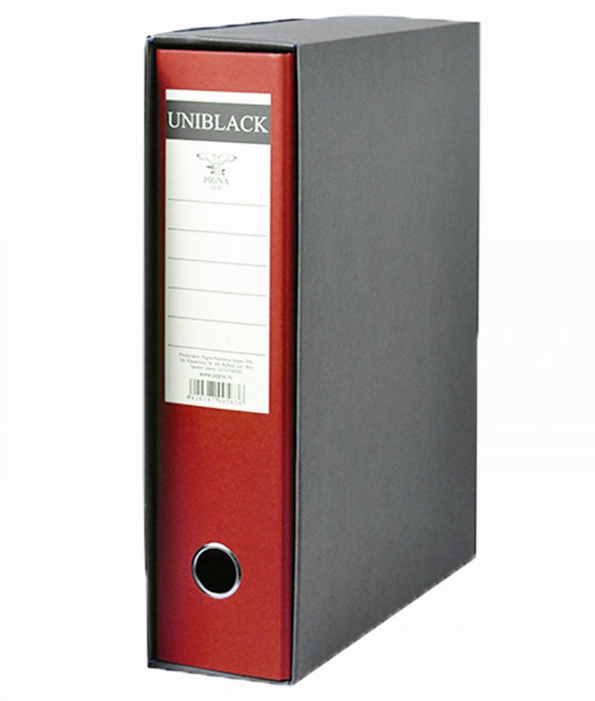 Biblioraft, UNIBLACK 8 cm rosu cu cutie