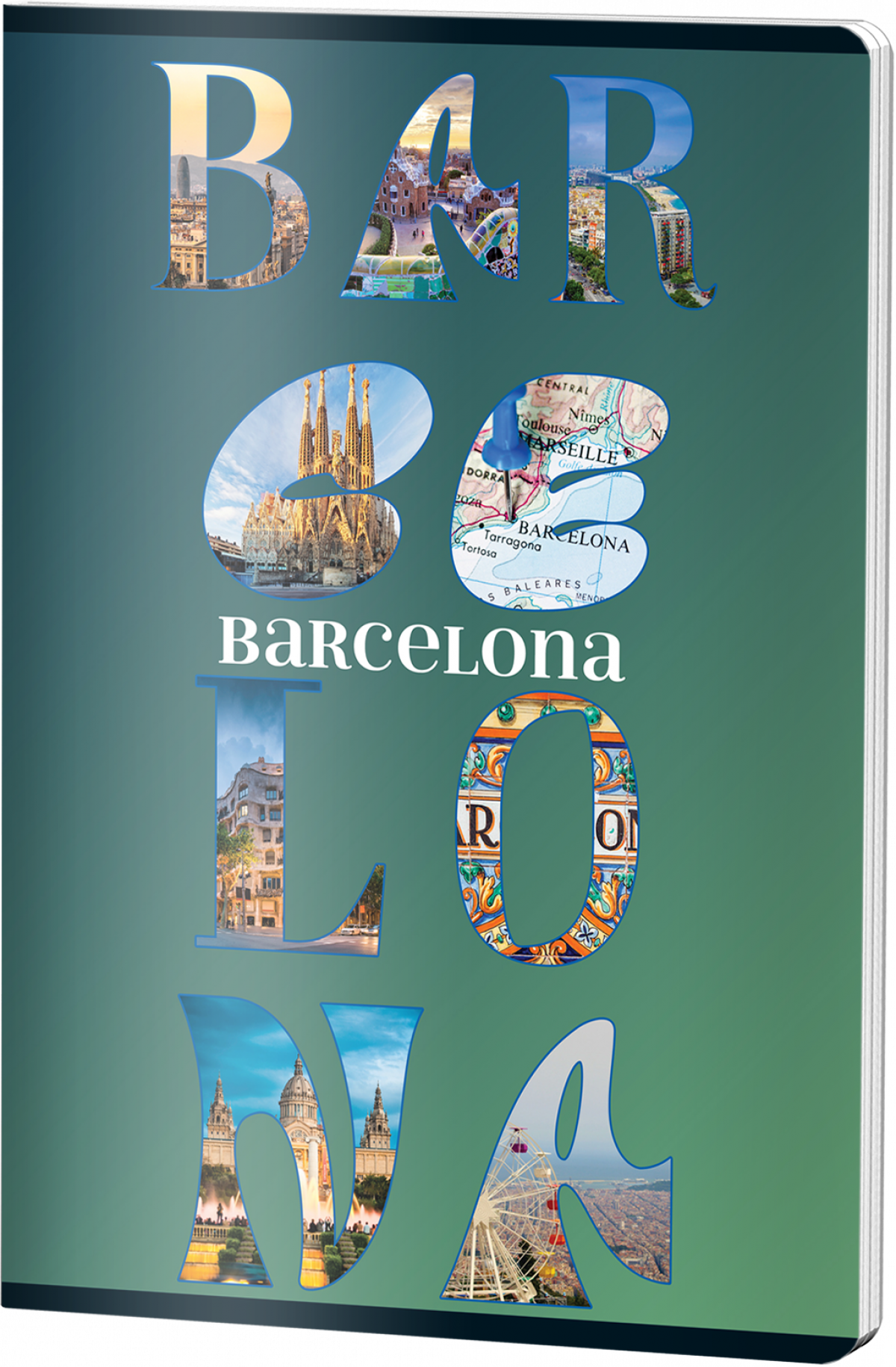 Caiet Dictando, A4 Studentesc, Pigna Clasic, 60file, 70 gr, BARCELONA