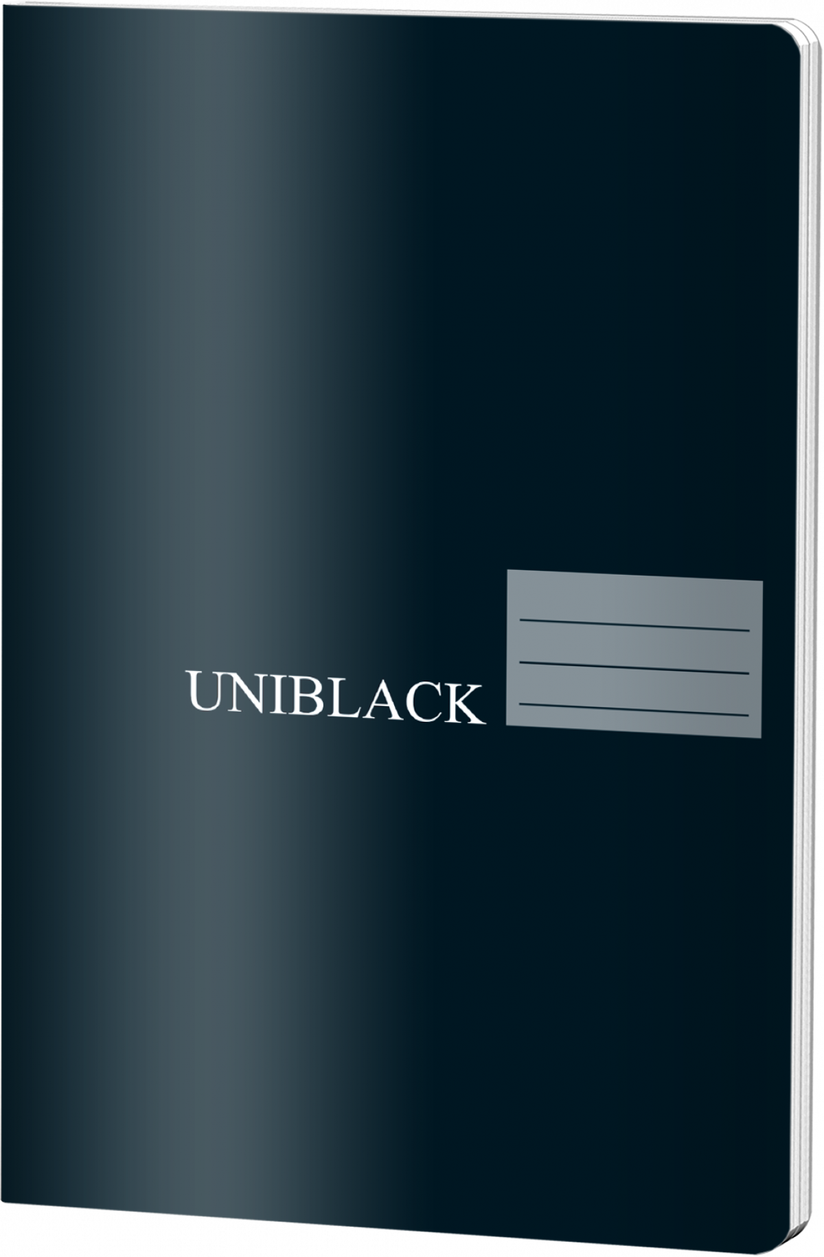 Caiet Dictando, A5, Uniblack, 48file, hartie 70gr, NEGRU
