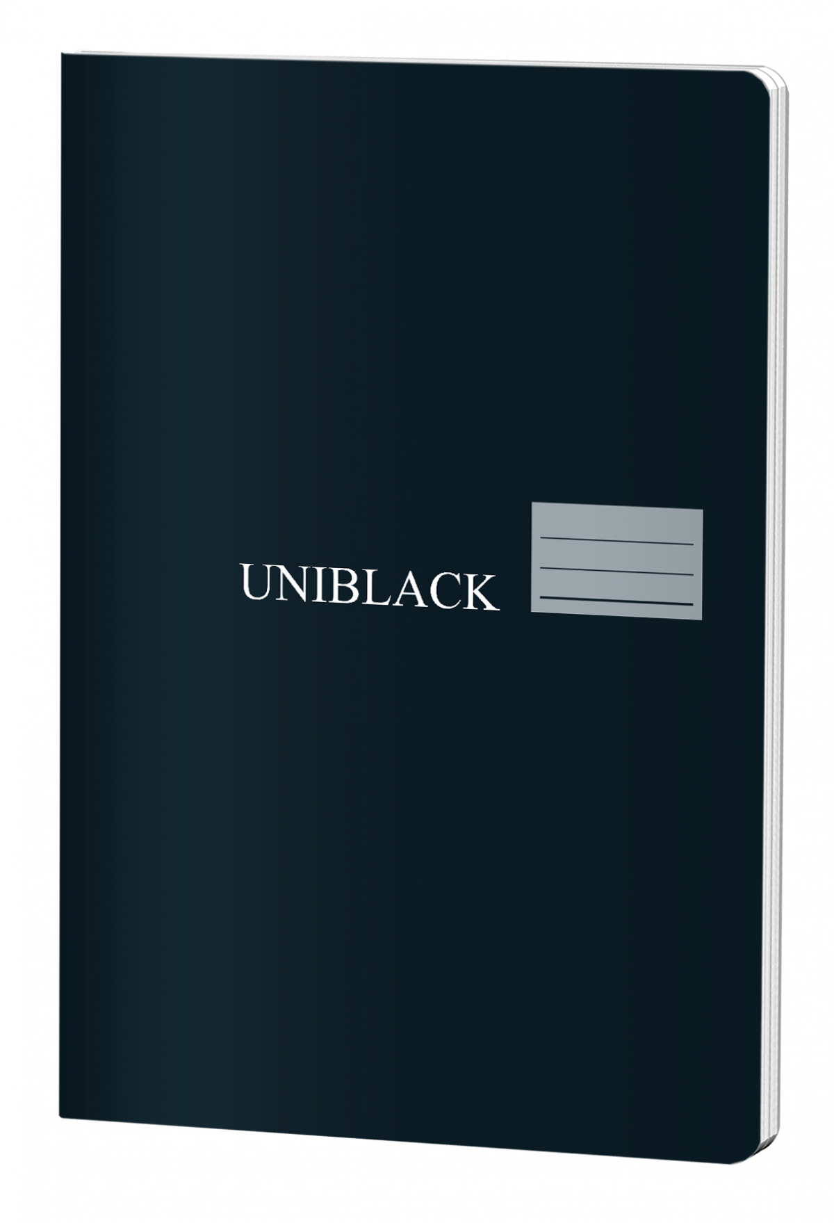 Caiet Matematica, A4 Studentesc, Uniblack, 60file, hartie 70gr, NEGRU