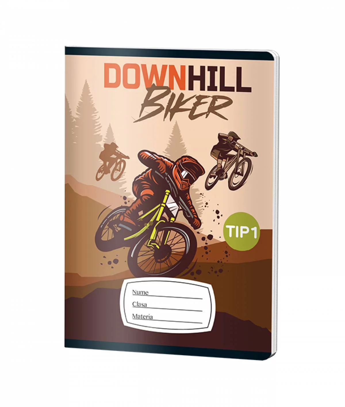 Caiet Tip1 BAIETI, A5, Pigna, 24 file, hartie 70grm, BICI SARITURA