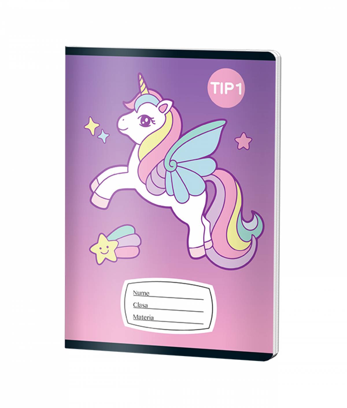Caiet Tip1 FETE, A5, Pigna, 24 file, hartie 70gr, UNICORN