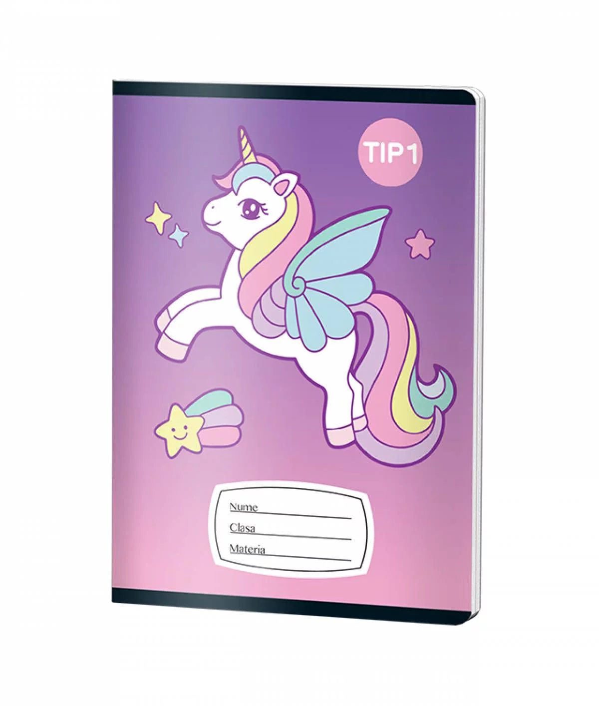 Caiet Tip1 FETE, A5, Pigna, 24 file, hartie 70grm, UNICORN