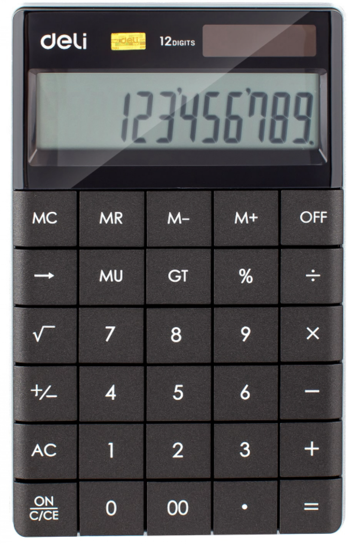 CALCULATOR BIROU 12DIG MODERN NEGRU DELI