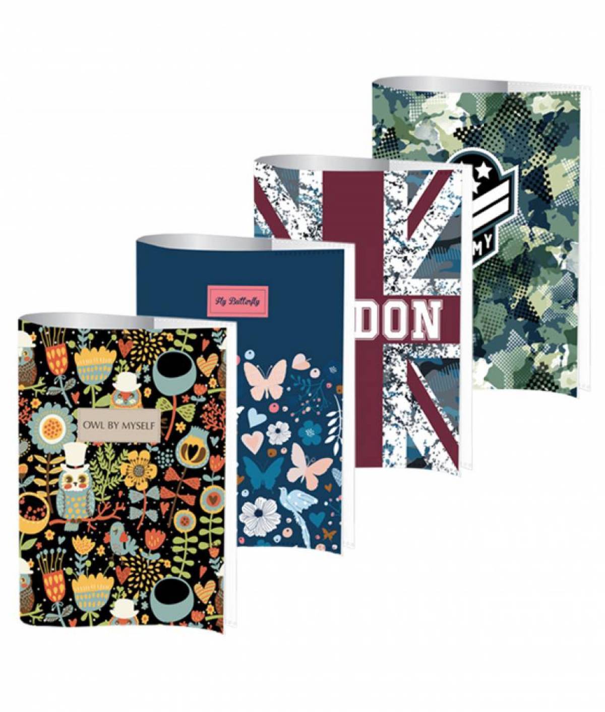 Coperta A4 color PP cristal 3buc xset FETE (AKCOPOA4)