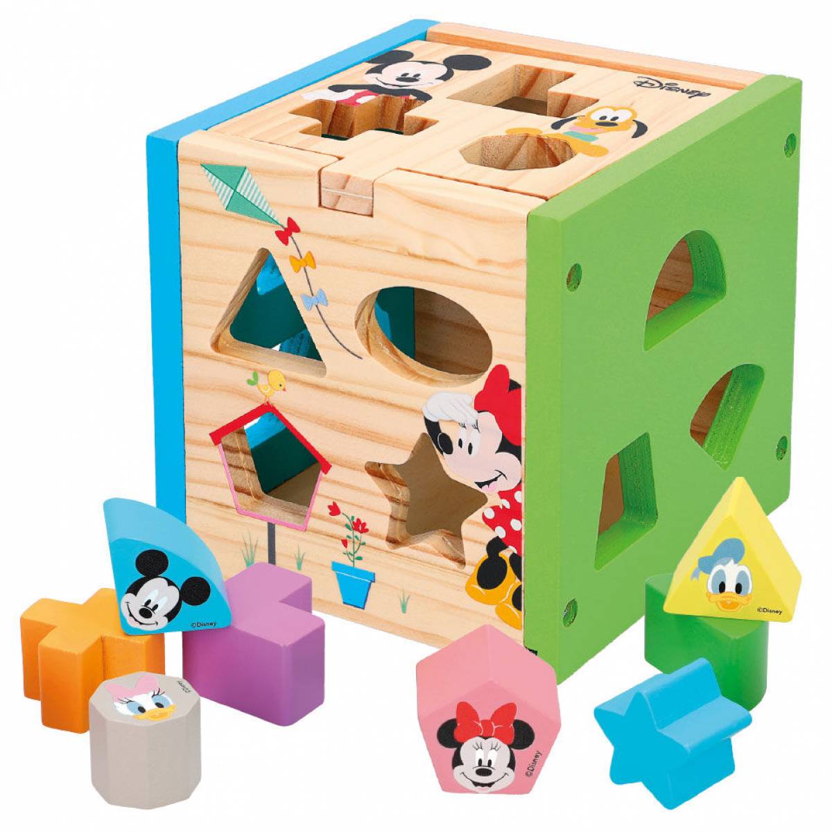 Puzzle forme geometrice lemn Disney Mickey Minnie