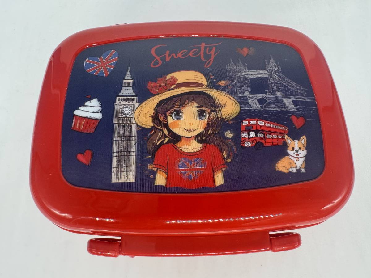 Cutie sandwich 14.5x12.5x5.5cm Sweety EN Albastru