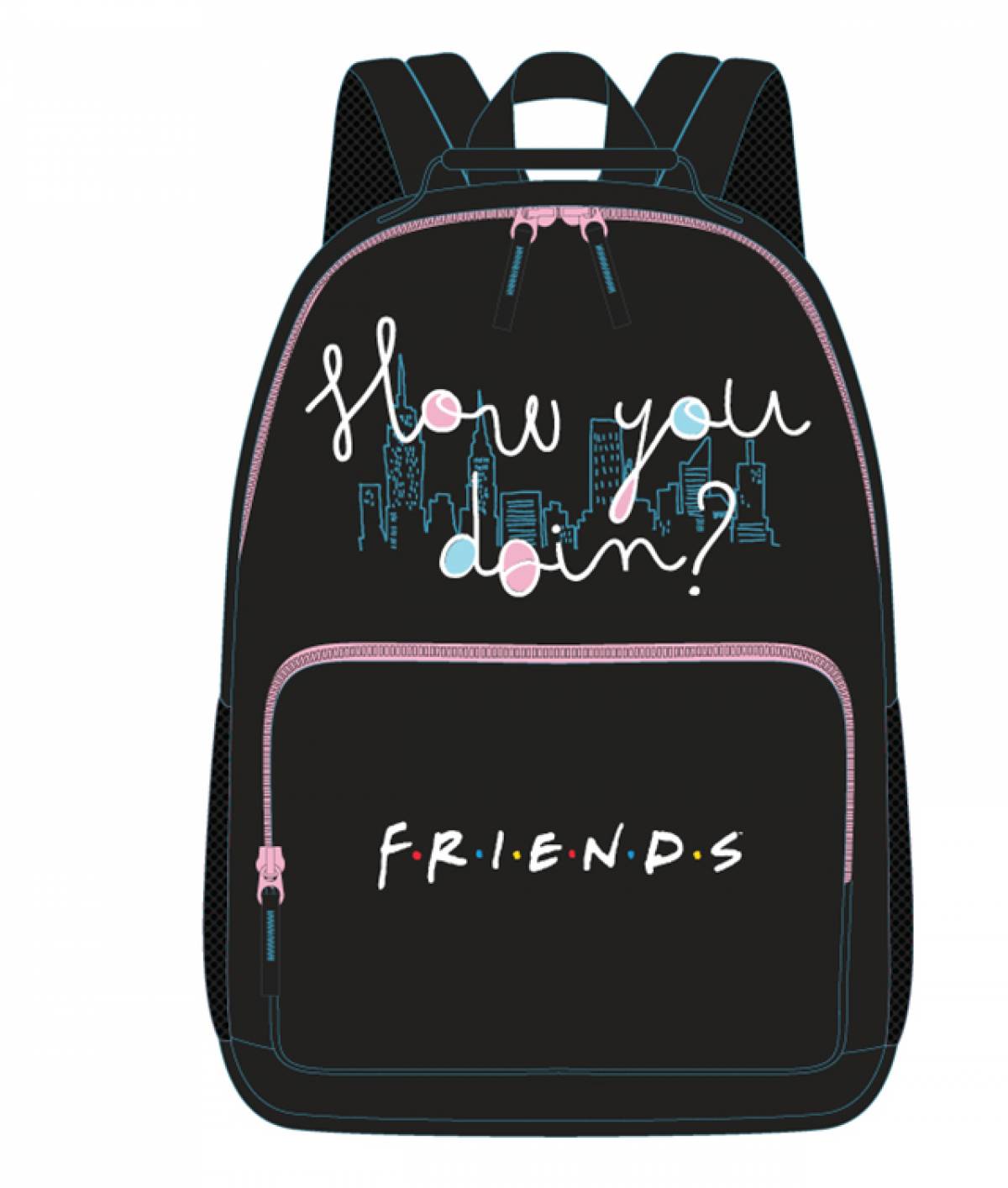 Ghiozdan FRIENDS Teens negru