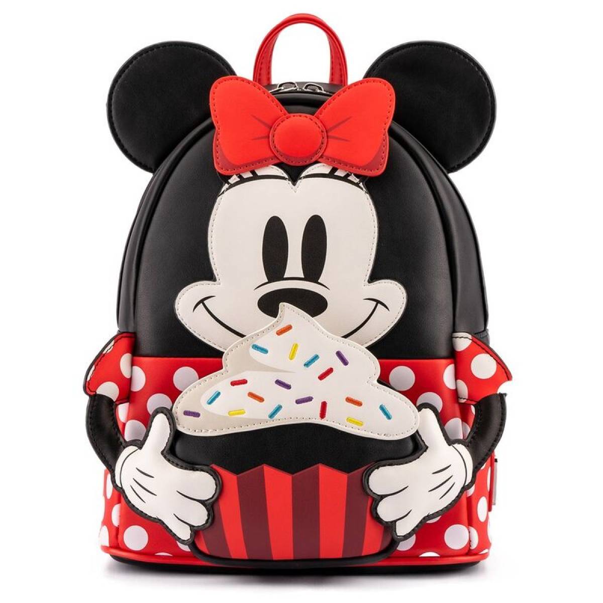 Ghiozdan Scolar, Minnie, 2 Fermoare, 26cm, Negru