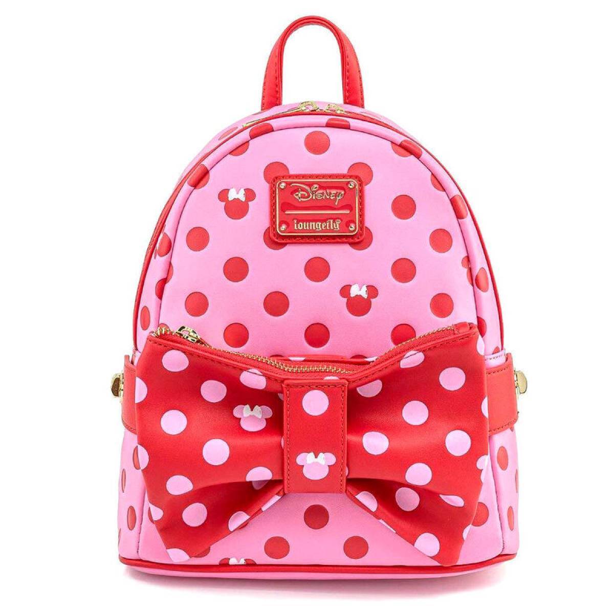 Ghiozdan Loungefly Disney Minnie Pink Polka Dot 31cm