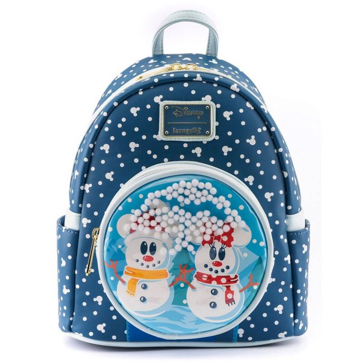 Ghiozdan Scolar, Minnie, 2 Fermoare, 26cm, Albastru