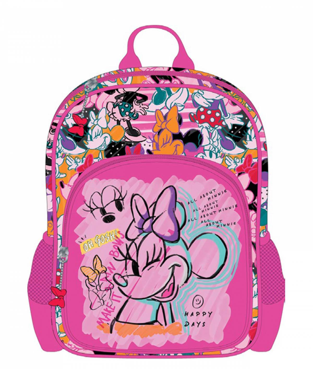 Ghiozdan MINNIE MOUSE PREGATITOARE roz