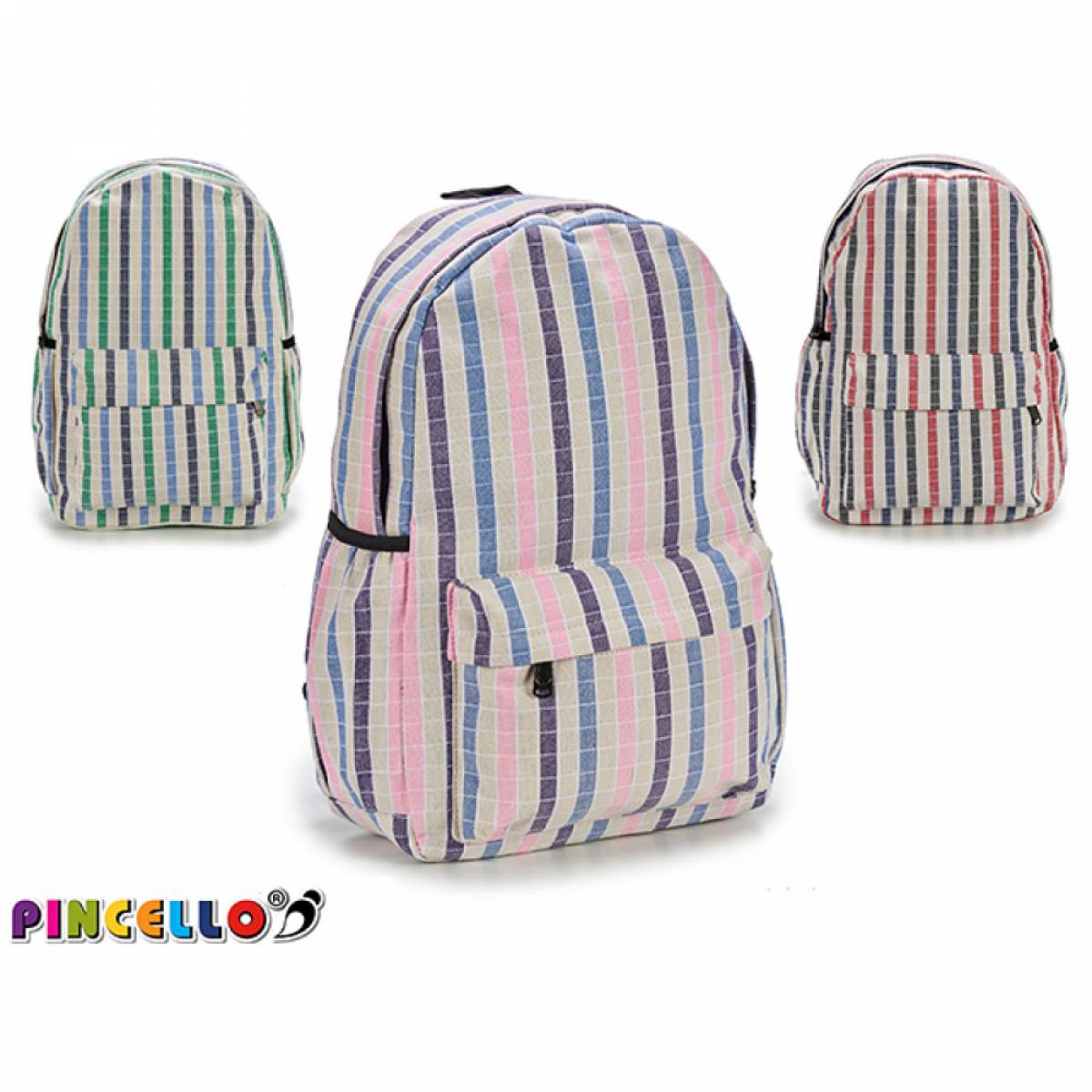 Ghiozdan Scolar, Pincello, 2 Fermoare, 31x13x45cm, Multicolor