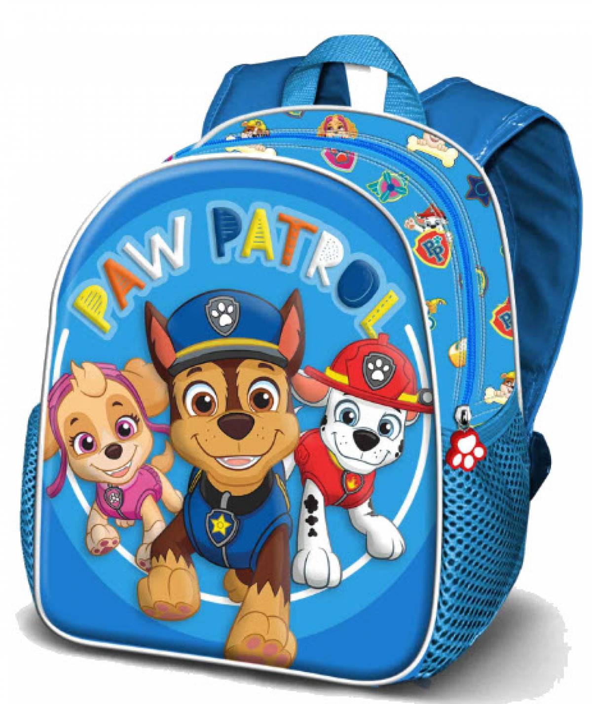 Ghiozdan Prescolari, Paw Patrol, 1 fermoar, 2 buzunare, 31cm x 39cm x 15cm